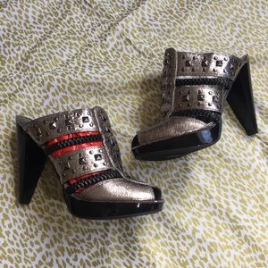 Metalic Carlos Santana Slides/ Mules -Relic